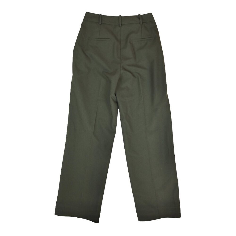 ZARA Green Straight Leg Trousers Size 30 Waist (L) Tailored Workwear - Picture 6 of 9